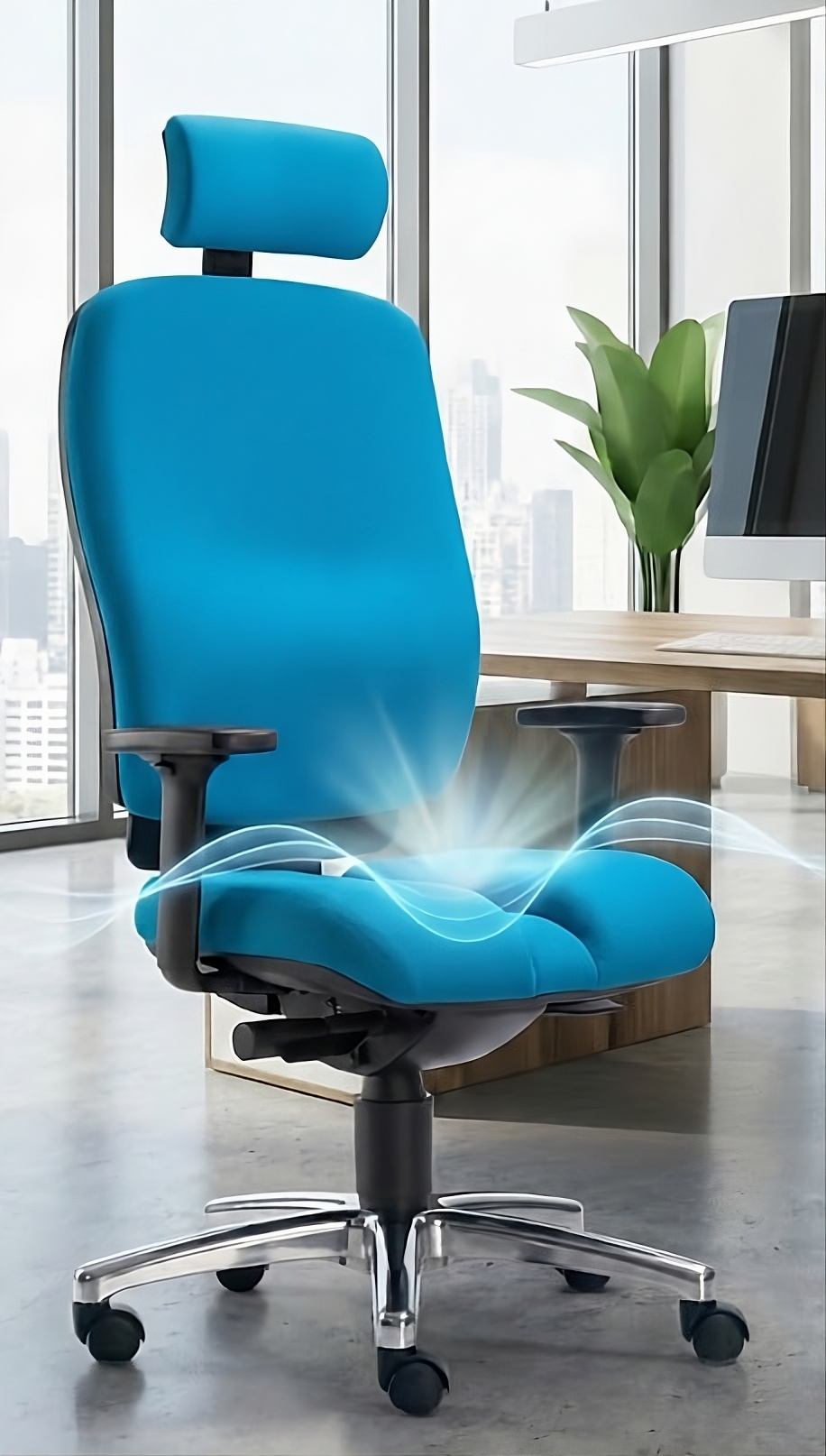 Druckentlastender Männer-Bürostuhl